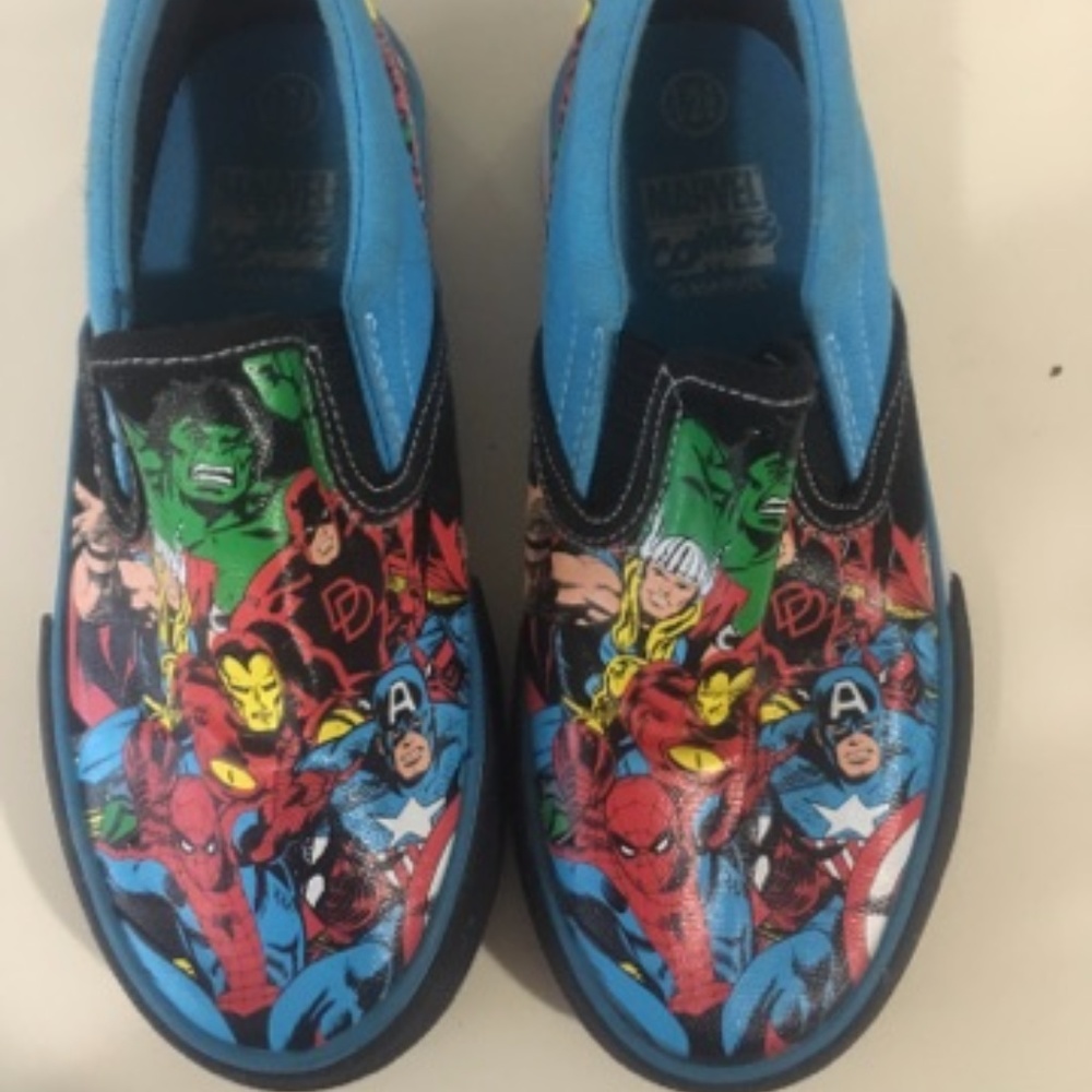 marvel comics boy sneakers