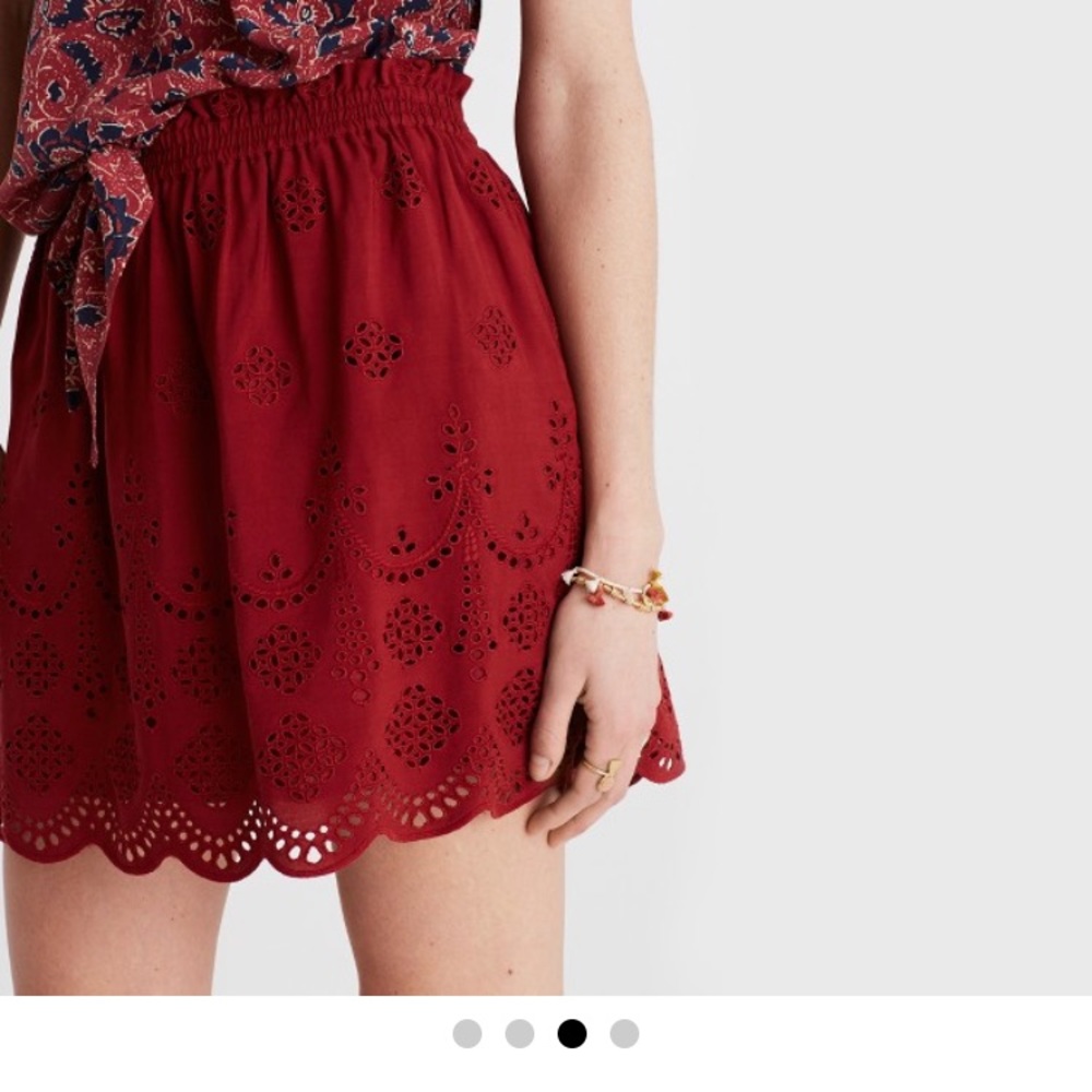 Madewell Eyelet mini skirt