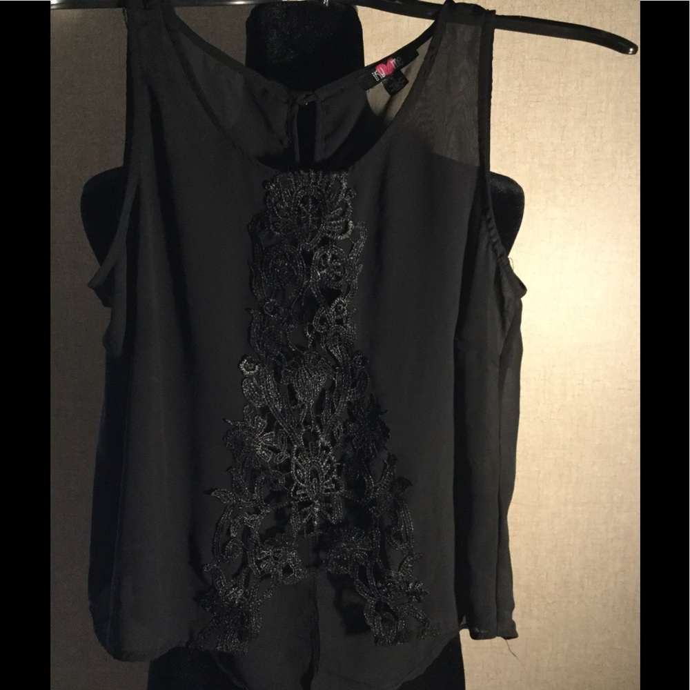 Black sheer tank