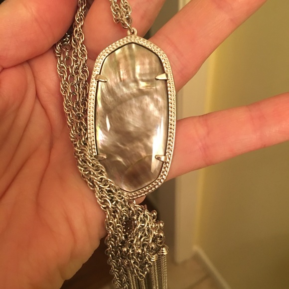 Kendra Scott Rayne Necklace in Black Pearl - Picture 2 of 5