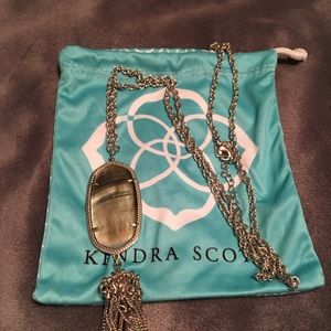 Kendra Scott Rayne Necklace in Black Pearl