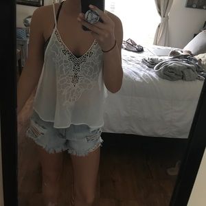 Brandy Melville sheer tank top.