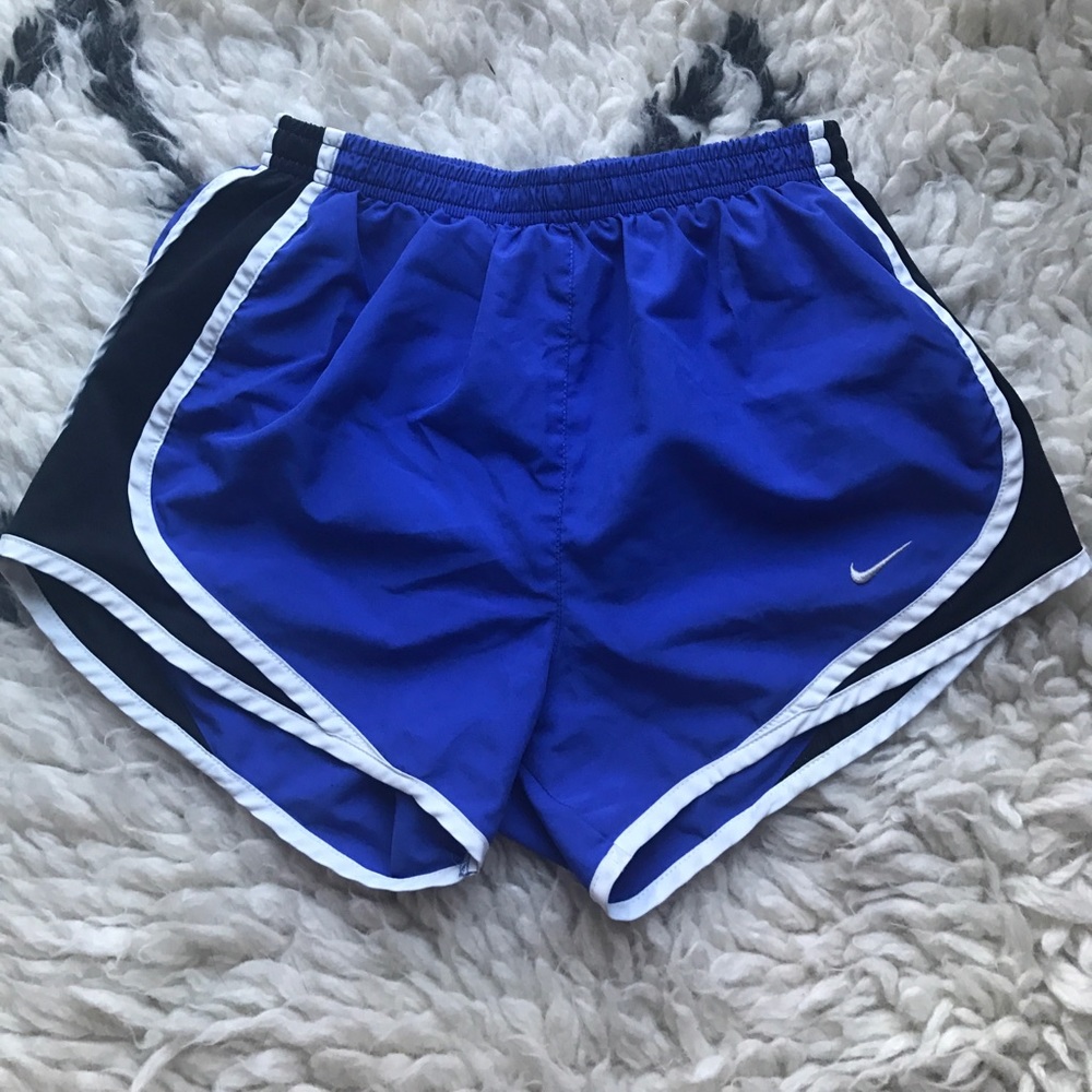 Nike blue running shorts