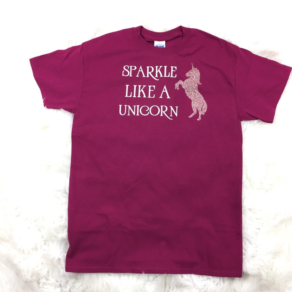 Sparkle like a unicorn shirt Medium