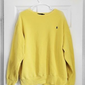 yellow polo sweater
