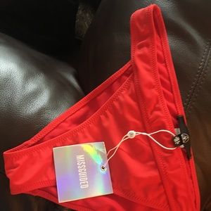 NWT Miss Guided swim bottoms red