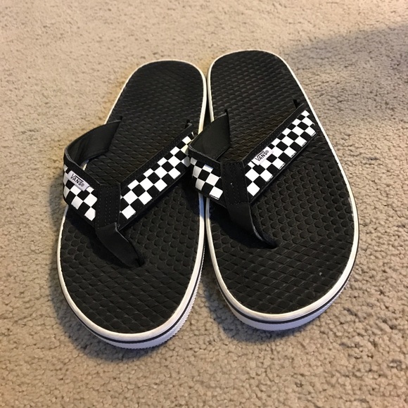 vans la costa checkerboard flip flops