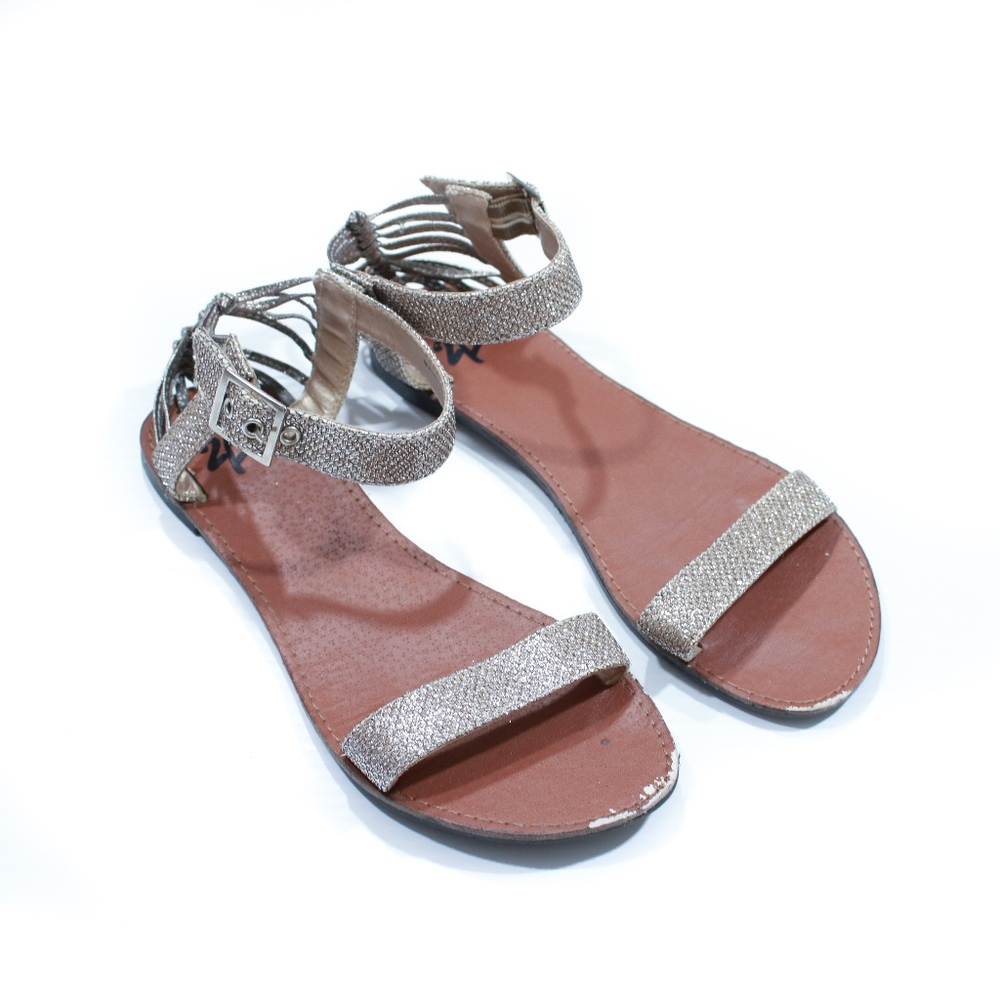 Bebe Rose Gold Sandals Size 6