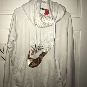 gold NIKE fade sweatshirt!