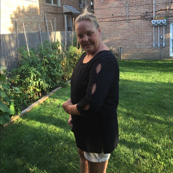 D&co. Large , 3/4 sleeves, stretchy black tunic - Picture 4 of 4