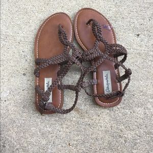 Brown sandals