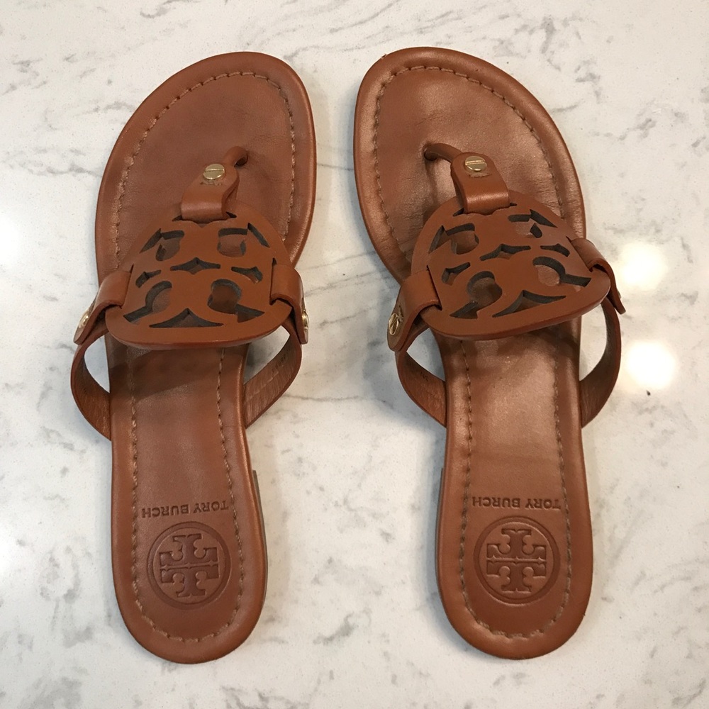 Tory Burch Miller Sandal Vintage Vachetta Leather