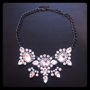 Faux Diamond Statement Necklace