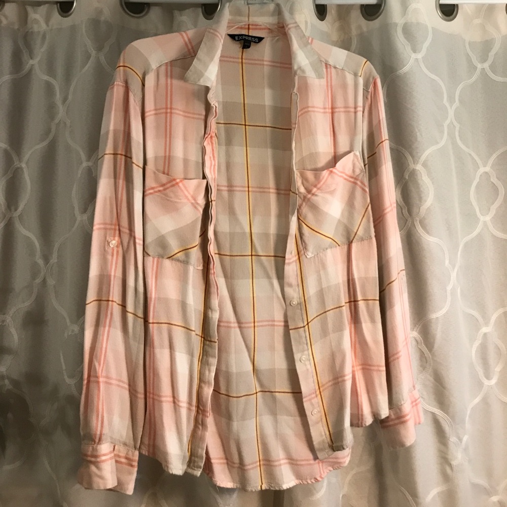 Express long sleeve button up