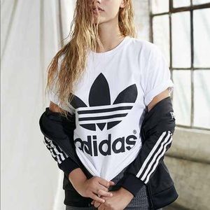 Adidas double logo tee