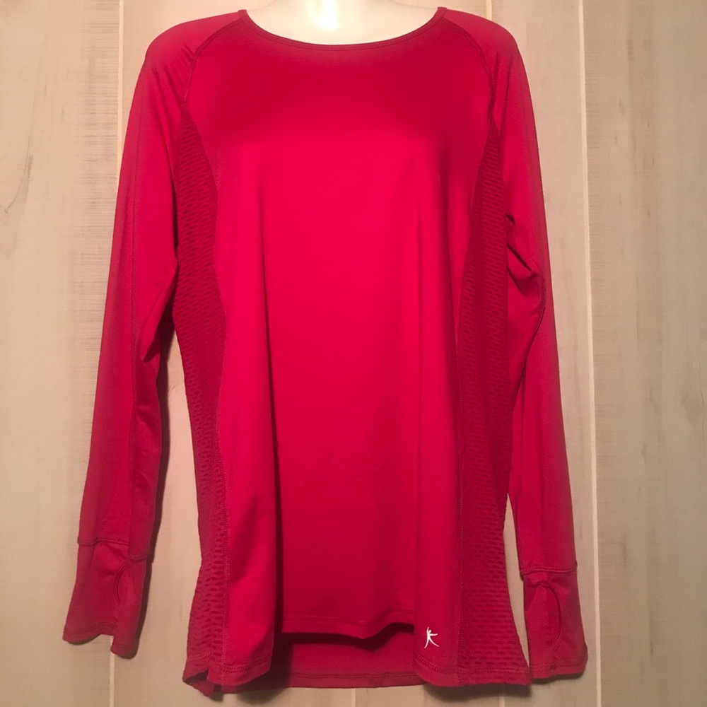 Dri fit long sleeve pink shirt