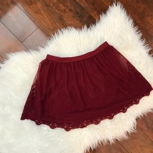 Hollister lace skirt