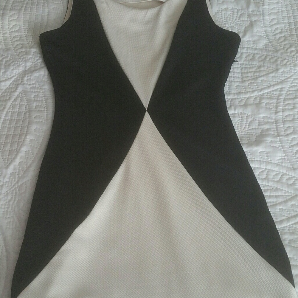 Black and off white dress from Charming Charlies