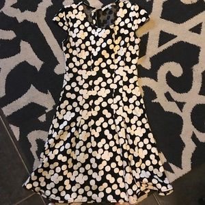 Black and white polka dot dress