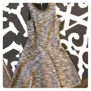 Charcoal zip up Madewell a line dress