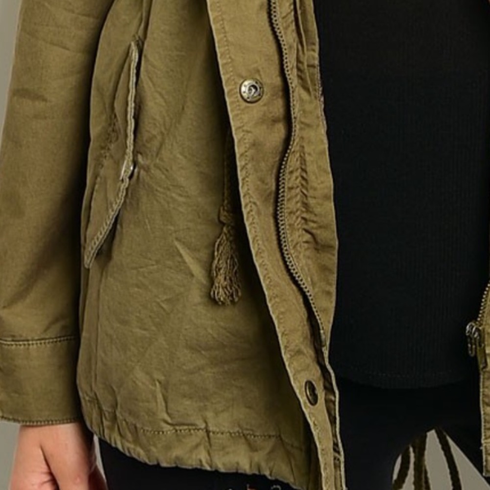 Embroidered Flower Cargo Jacket - Picture 5 of 7