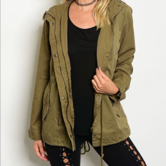 Embroidered Flower Cargo Jacket - Picture 2 of 7