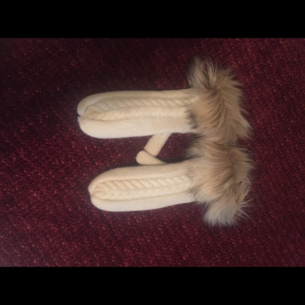 Faux Fur and Cashmere Marc Graham mittens