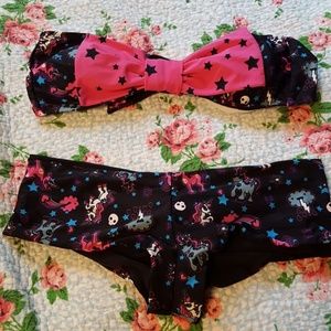 Unicorn galaxy swim suite