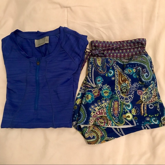 *SOLD* Athleta Swimsuit-Rash Guard and Swim Shorts - Picture 6 of 7