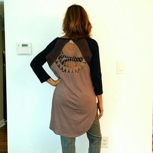 Free People tunic with crochet detail