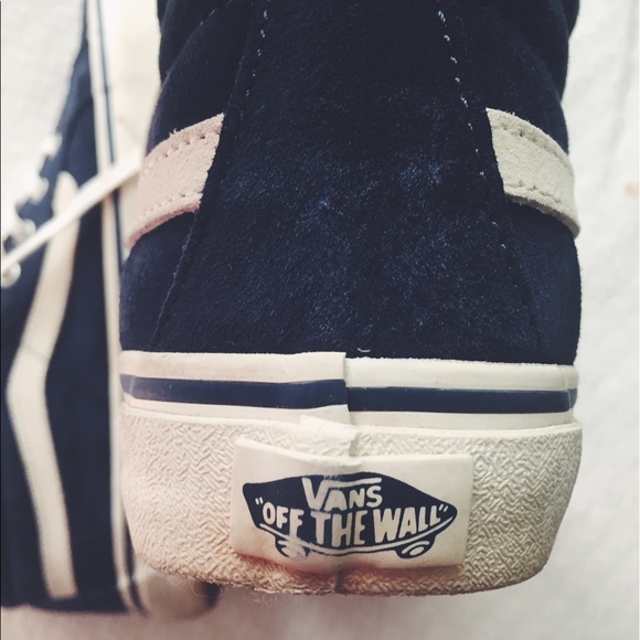 hi top blue suede vans - Picture 2 of 5