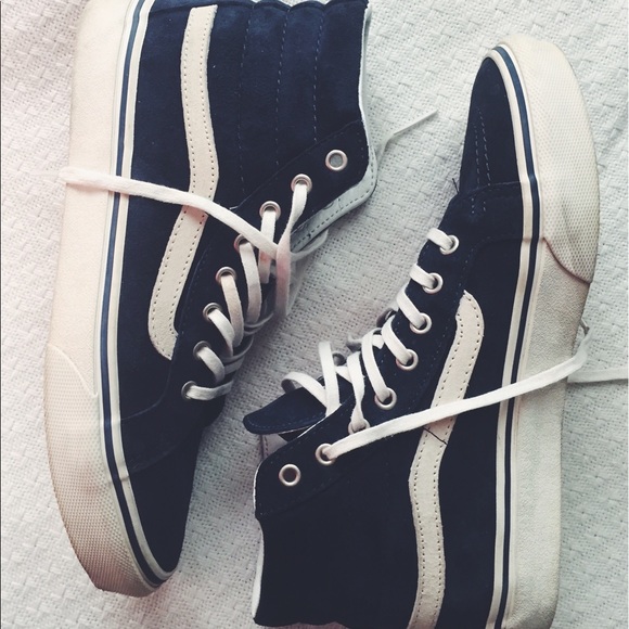 hi top blue suede vans - Picture 3 of 5