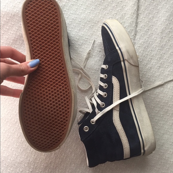 hi top blue suede vans - Picture 5 of 5