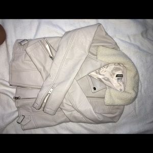 H and m faux leather jacket