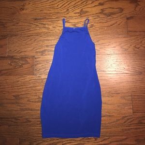 Royal blue tank dress
