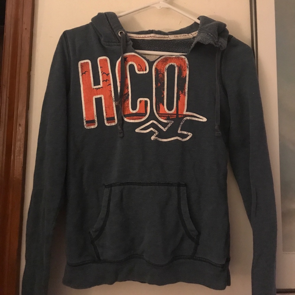 Blue hollister hoodie