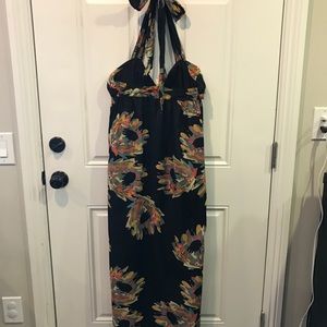 French Connection Floral Halter Maxi Dress