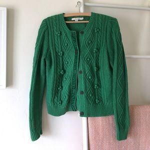 Boden Pom Pom cardigan sweater