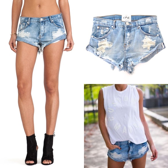 One Teaspoon Womens Hendrix Bandit Shorts