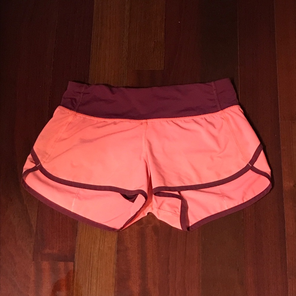 LULULEMON 2-way stretch speed shorts!!! (Pink)