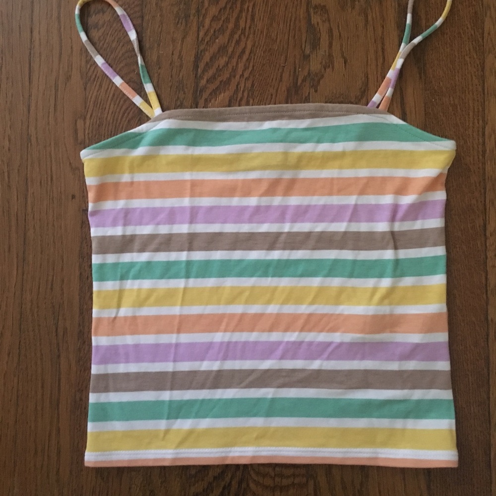 Striped Cami Sleevless Shirt