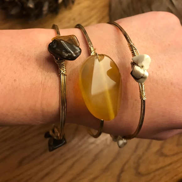 Stone bangle set - Picture 2 of 3
