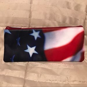 American Flag Makeup Bag