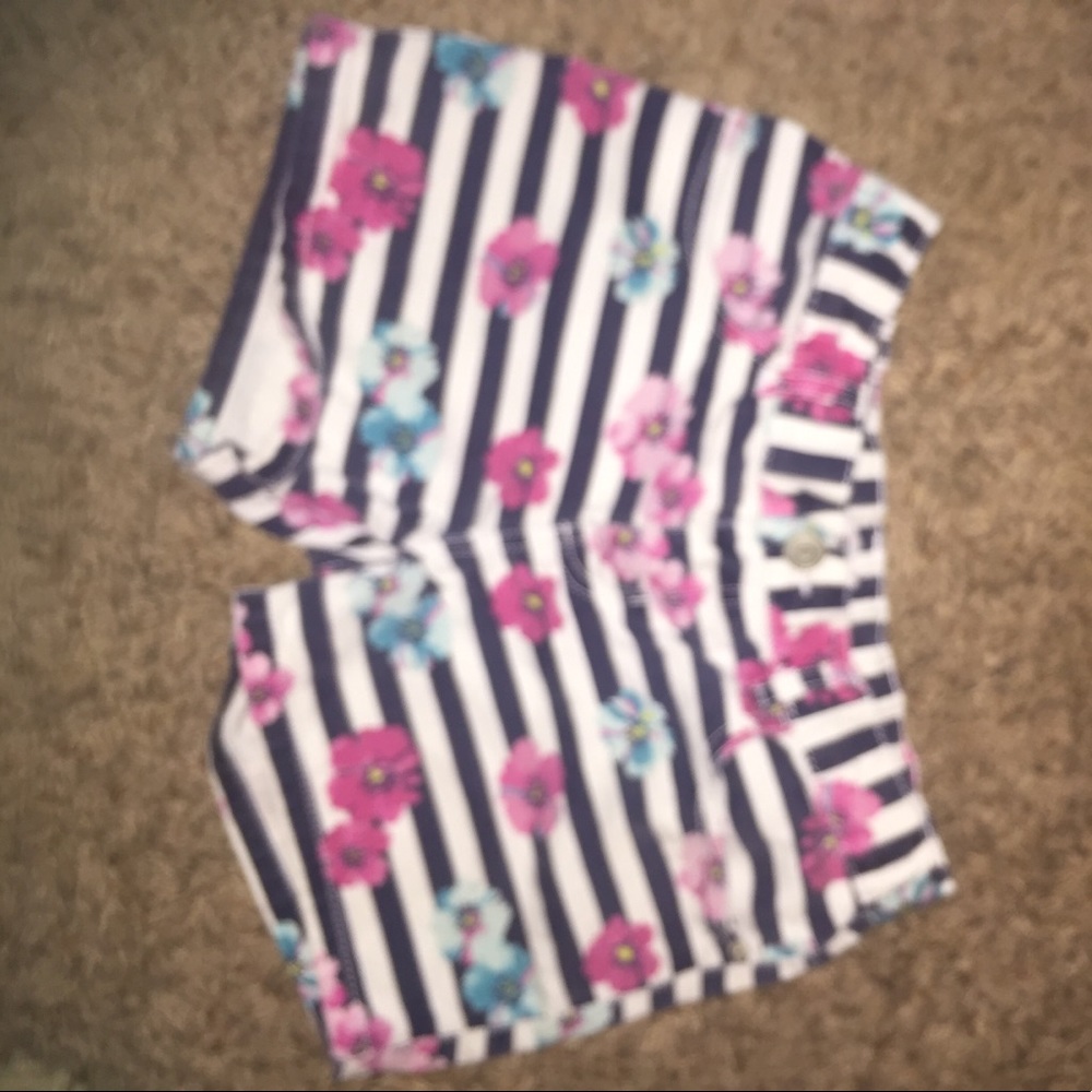Flower Jean Shorts