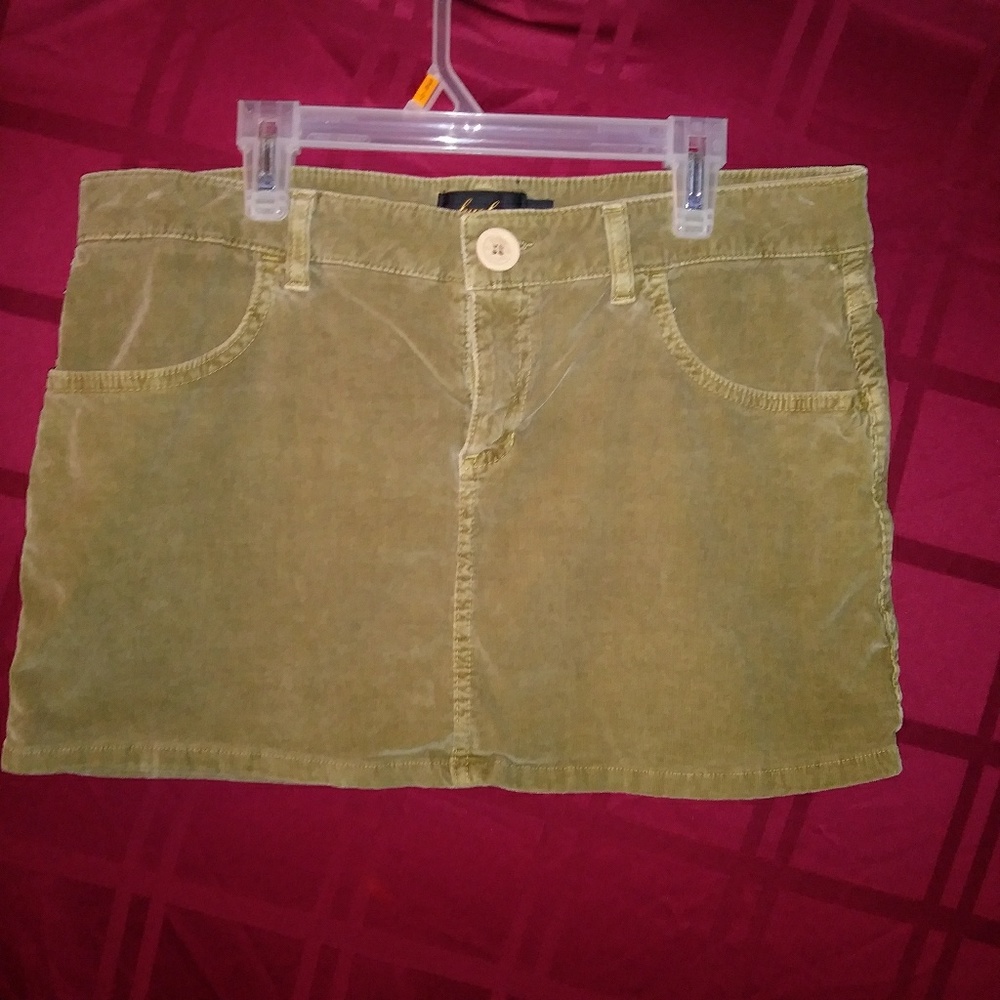 Hurley Green Corduroy mini skirt