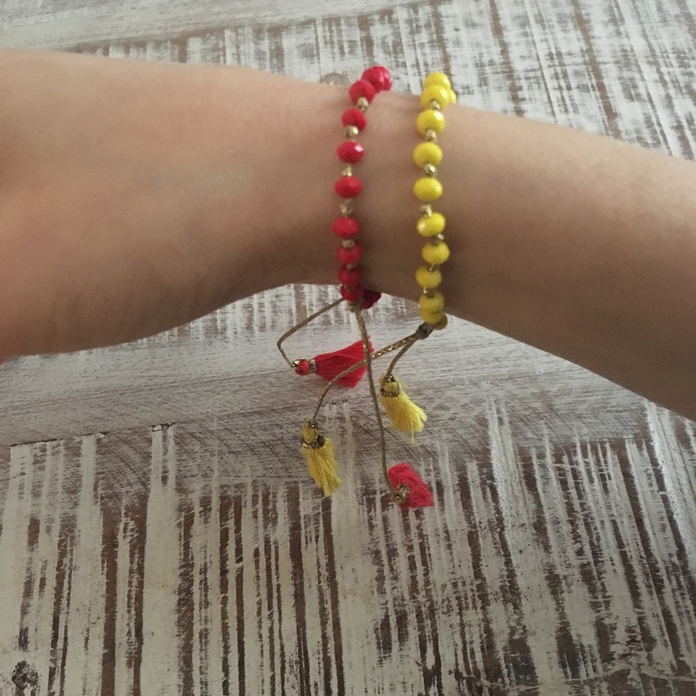 Beaded adjustable friendship bracelets