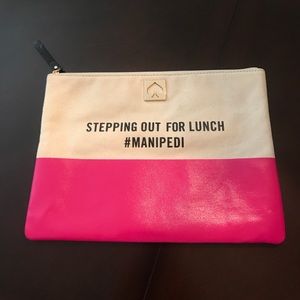 Kate Spade Georgie call to action makeup bag