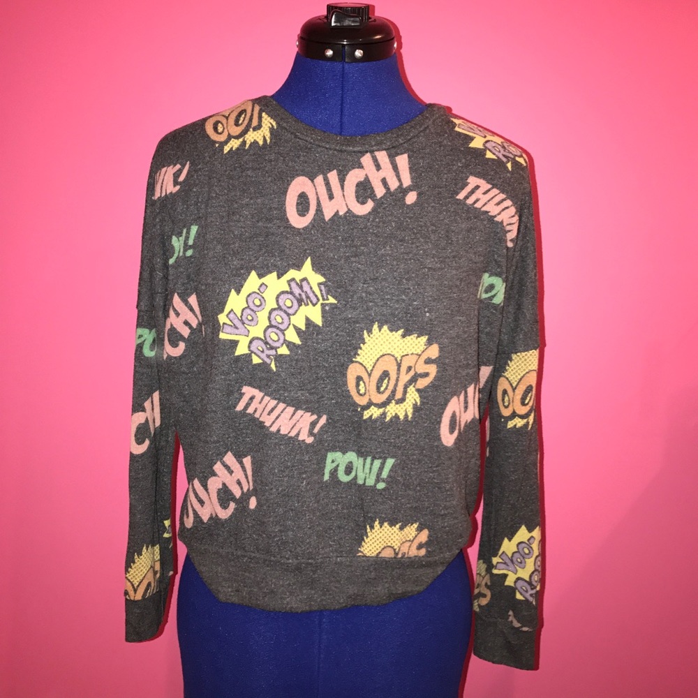 Comic strip sweatshirt