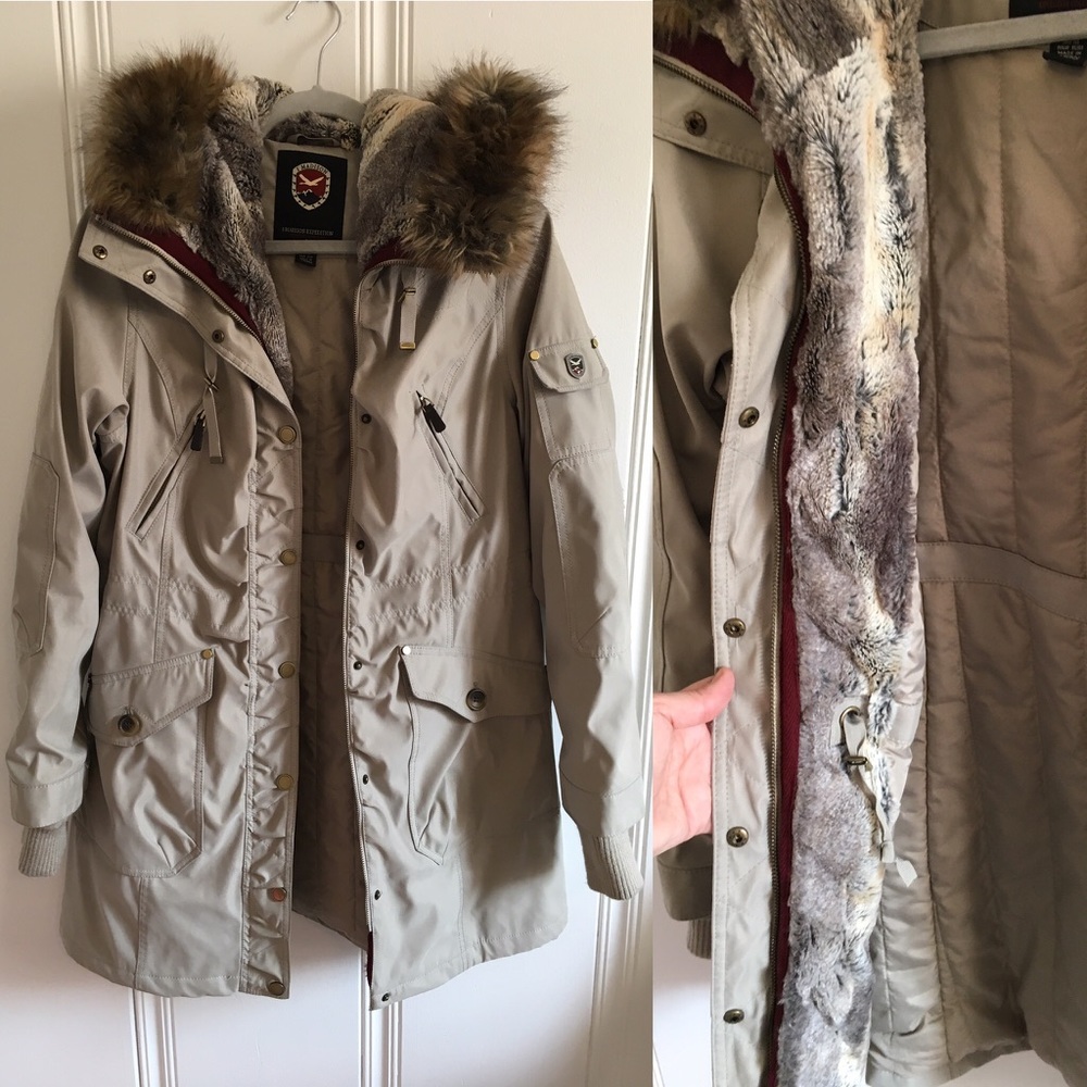 FINAL SALE 💕 1 Madison Parka Fur detail SZ MED