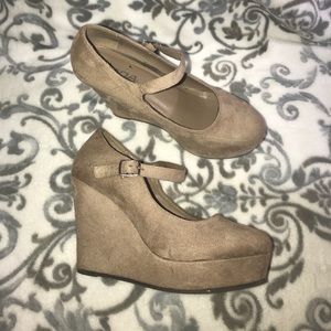 Beige Wedges